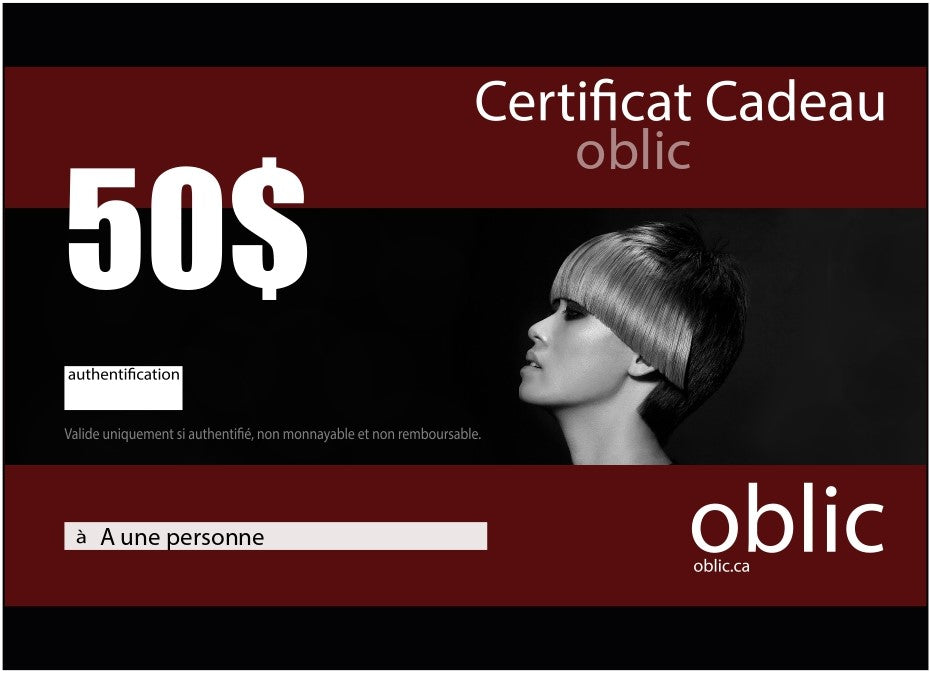 Cartes Cadeaux OBLIC